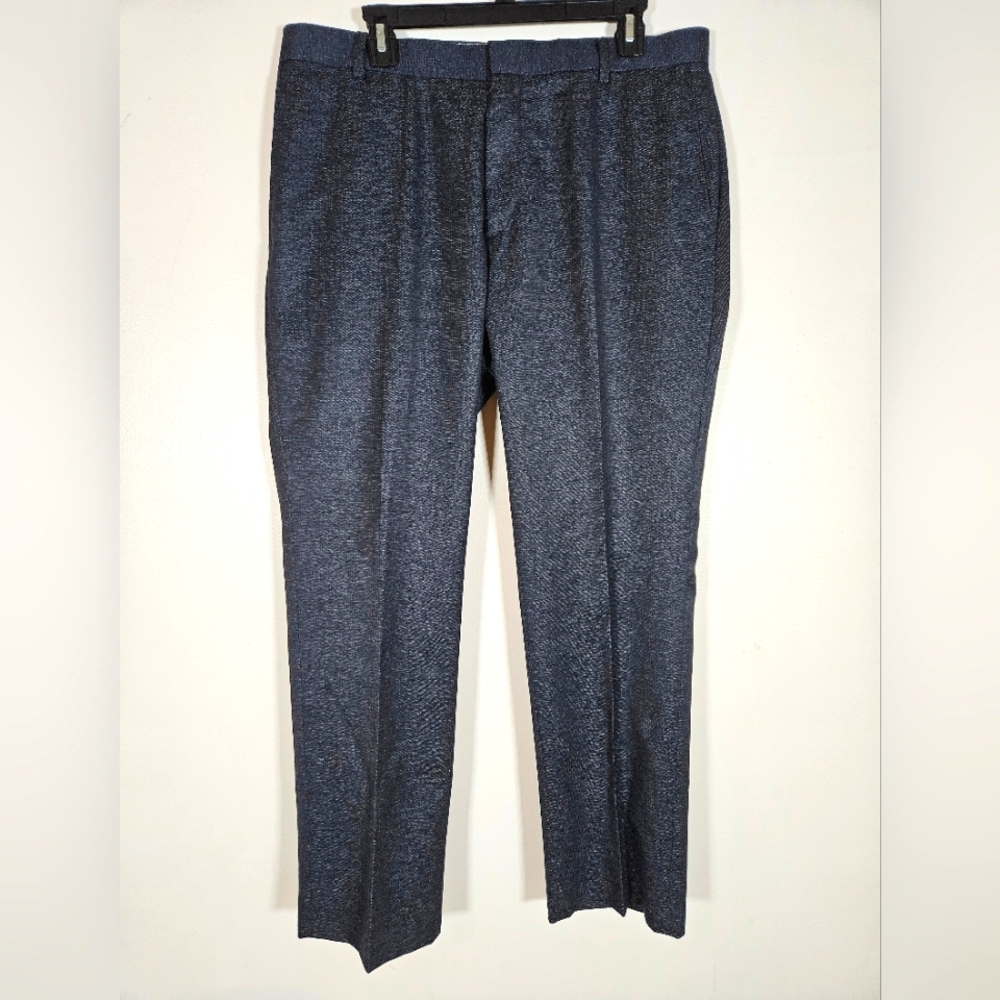 Mens Banana Republic Factory Pant Tailored Slim Fit Blue Indigo 35x30 Business